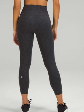 Lululemon Wunder Train High-Rise Crop with Pockets 23" Heathered Graphite Grey 4